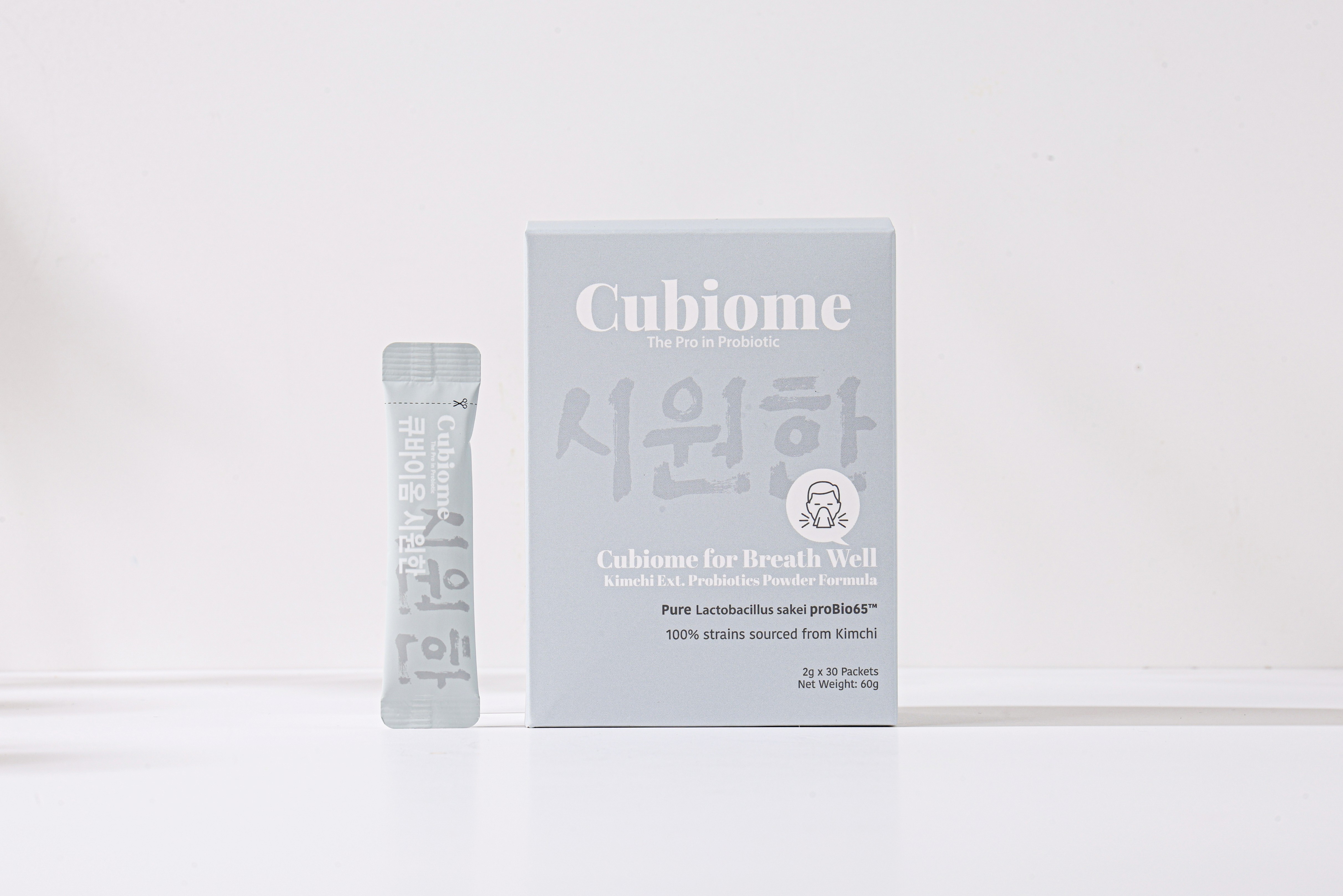 Cubiome® For Breathe Well | Korean Probiotic for Sinus Health, Allergy Support & Respiratory Wellness