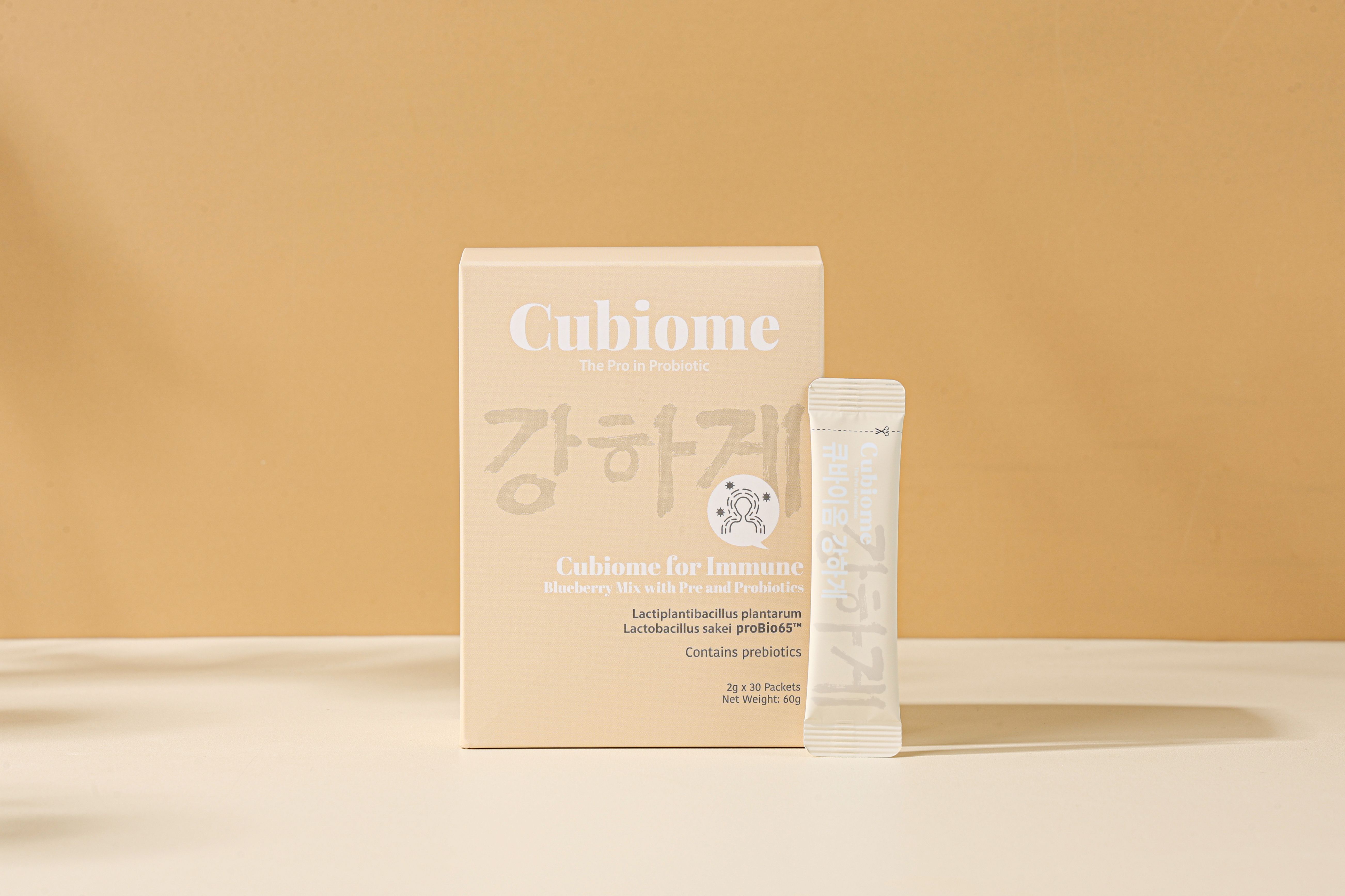 Cubiome® For Immune | Korean Synbiotic Probiotic for Gut Health, Immune Support & Daily Wellness