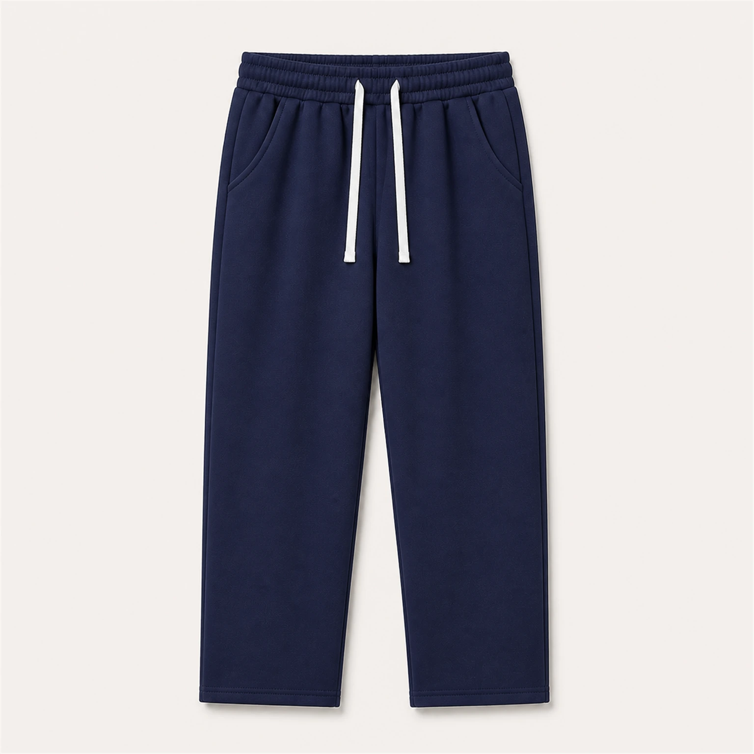 Navy men's brushed-interior drawstring sweatpants