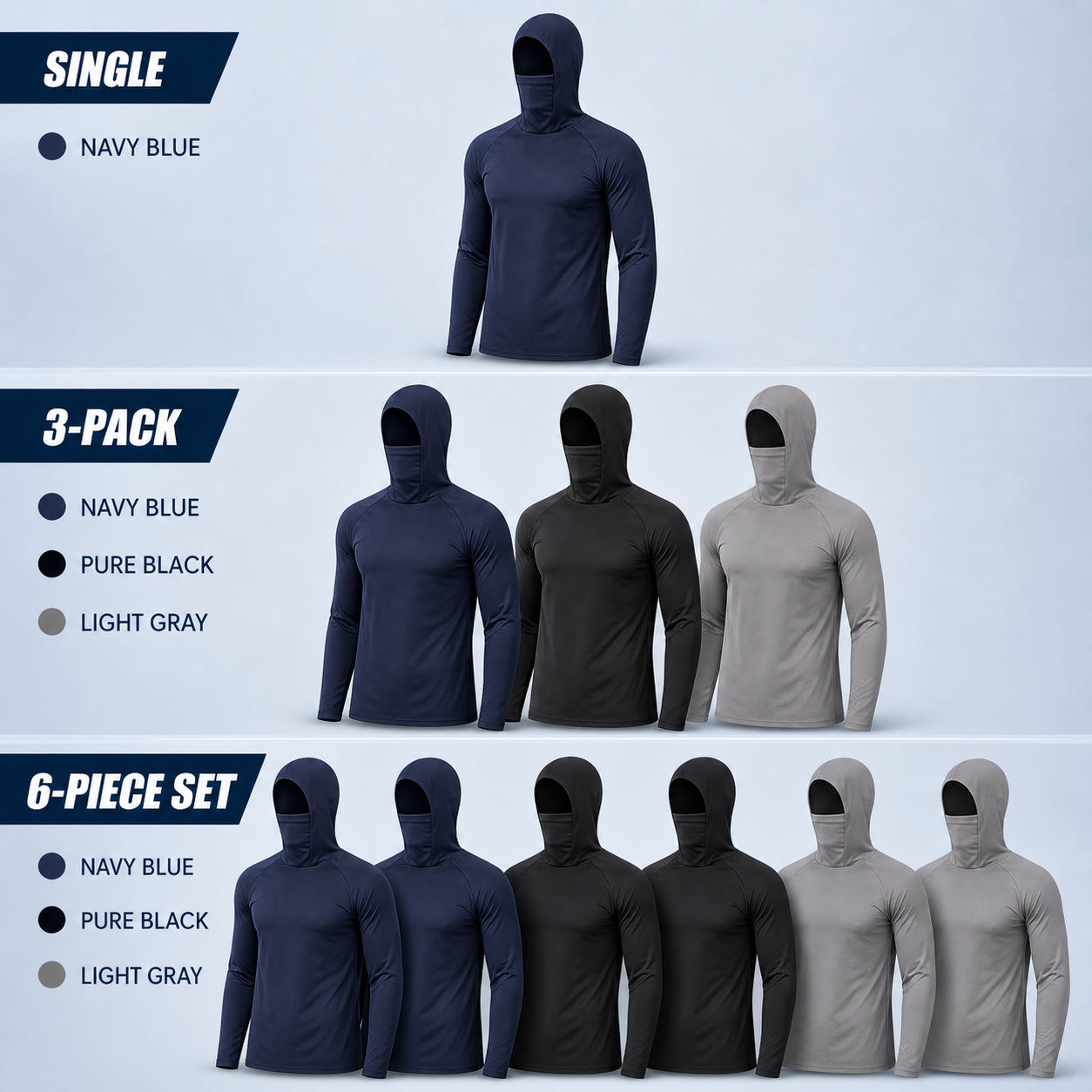 single 3-pack and 6-pack options