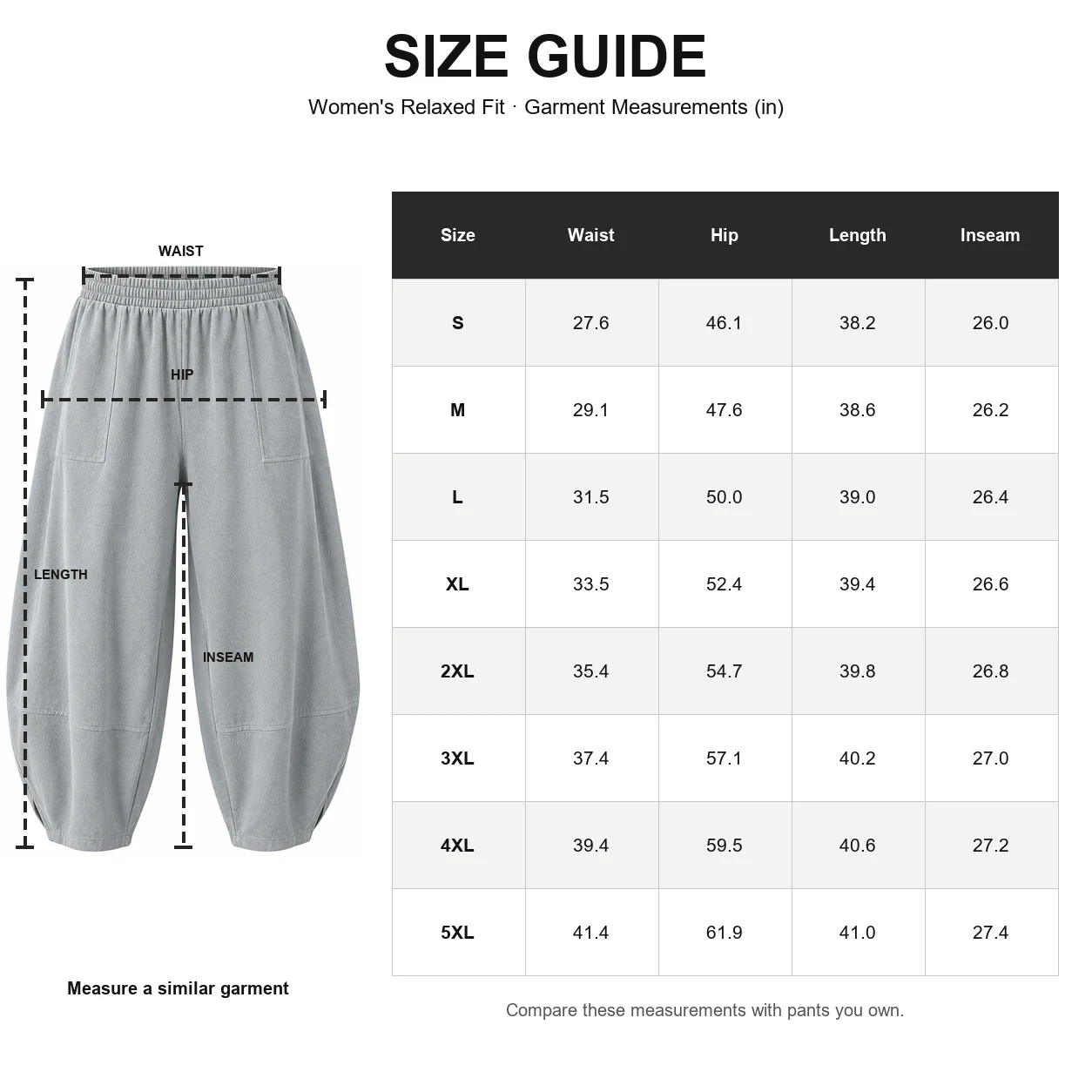 size guide