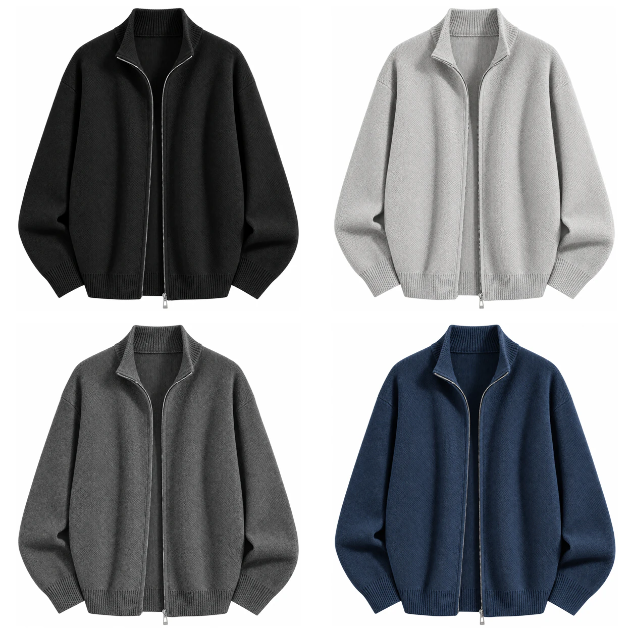 4-Pack Cool Set full-zip knit top option