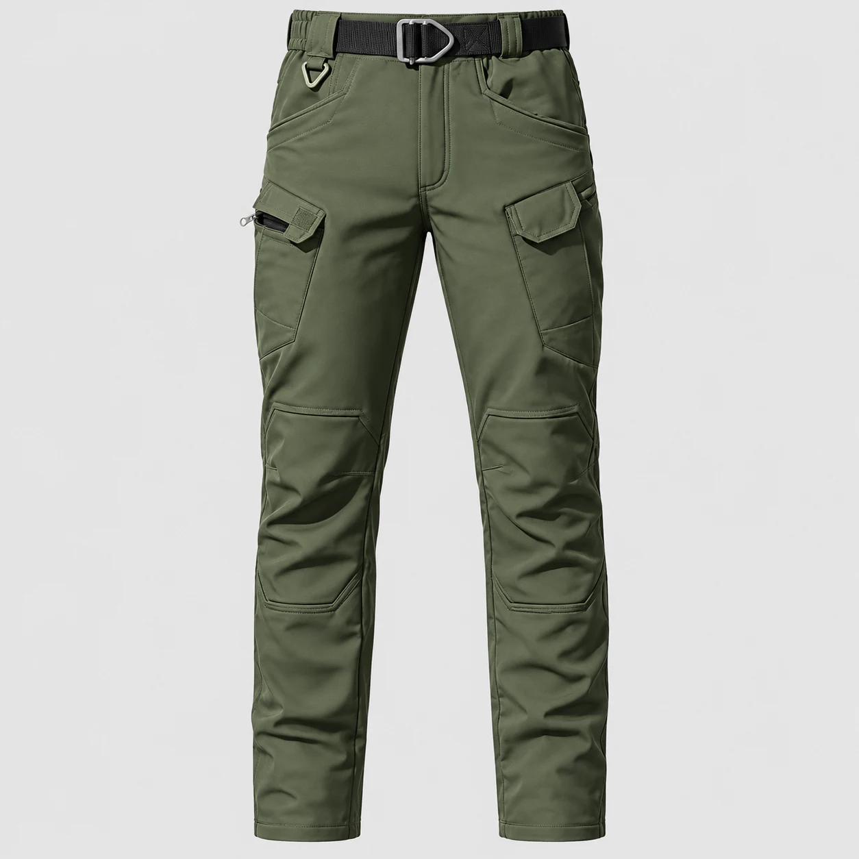 Olive Green fleece-lined tactical cargo pants option