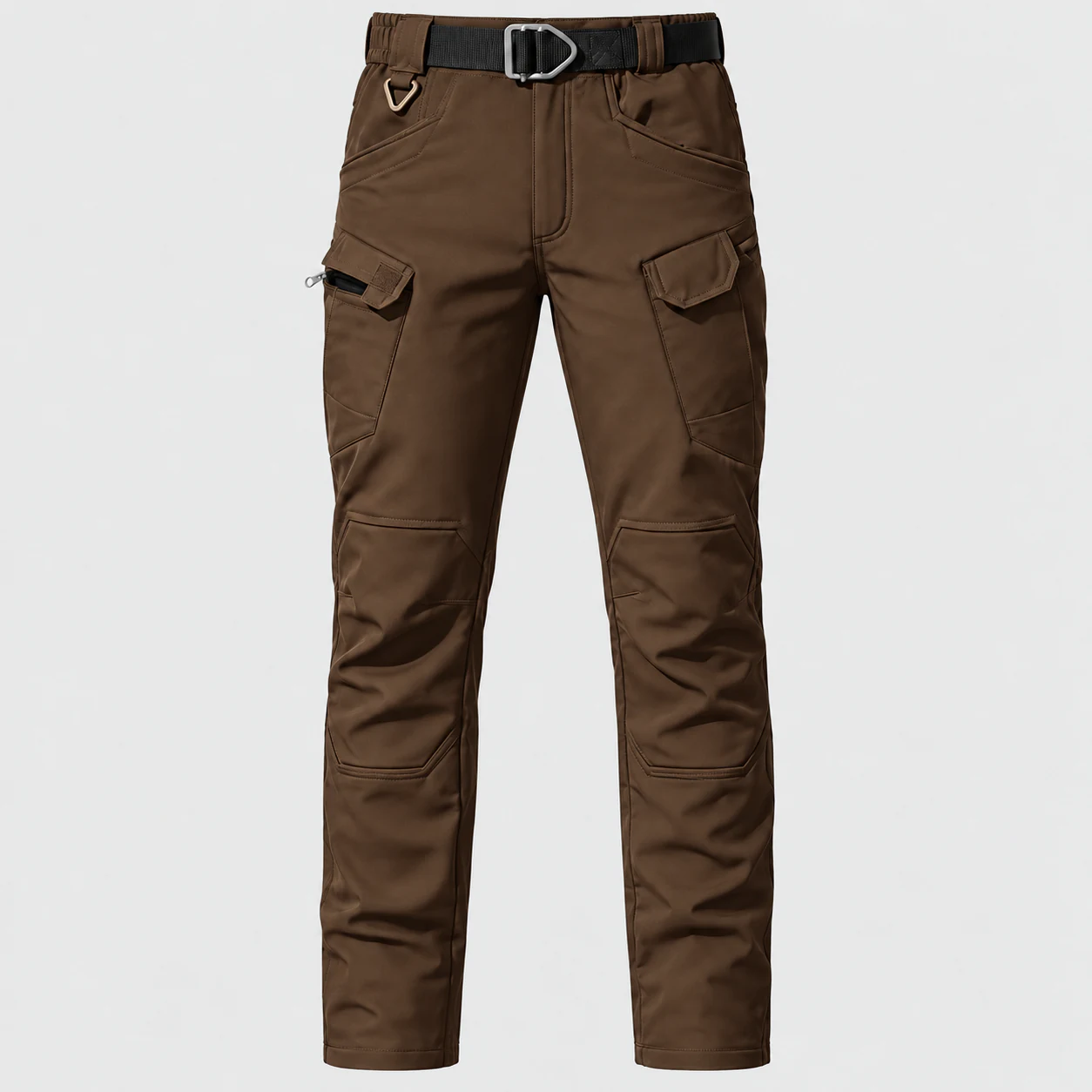 Brown fleece-lined tactical cargo pants option