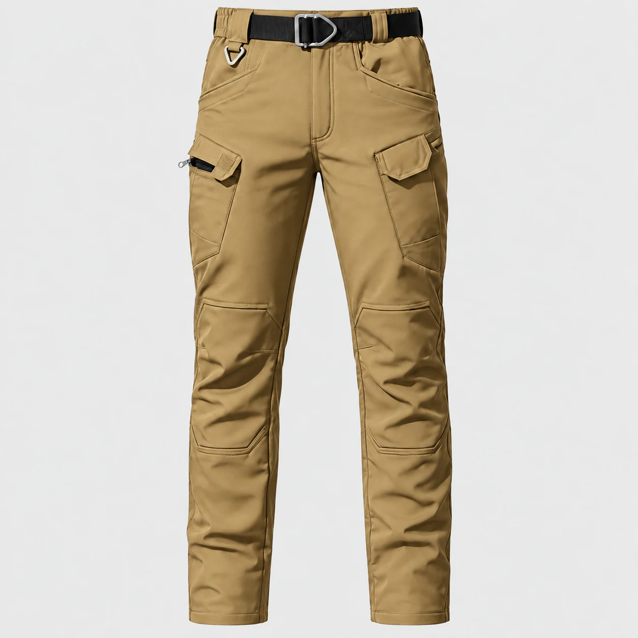 Tan fleece-lined tactical cargo pants option