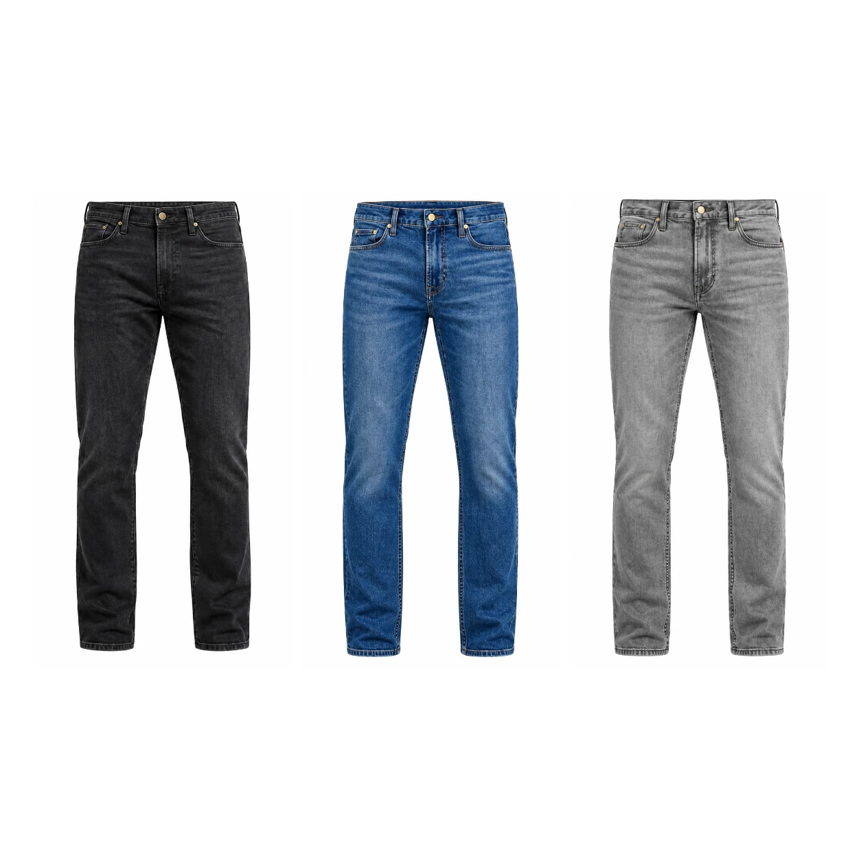3-Pack Classic slim straight jeans option