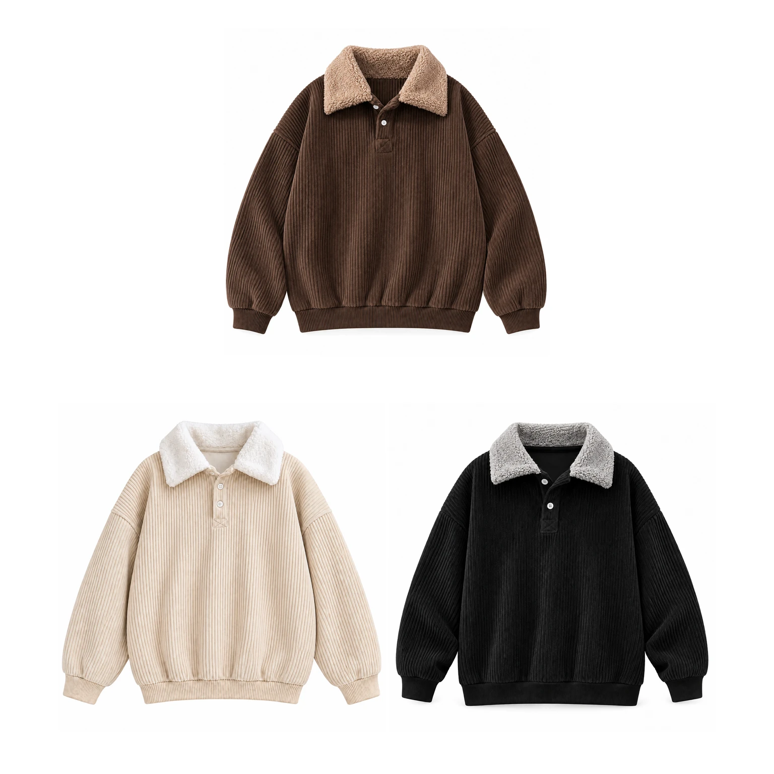 Three-Pack Core Neutrals in Brown, Apricot and Black