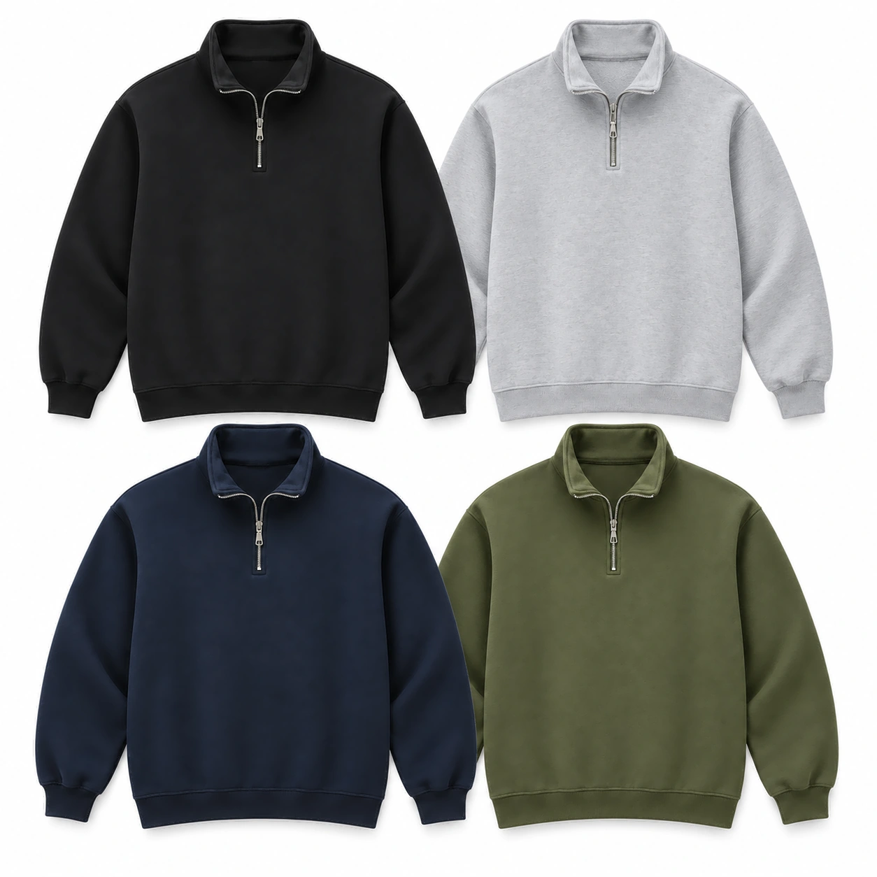 4-Pack Cool Mix half-zip sweatshirt option