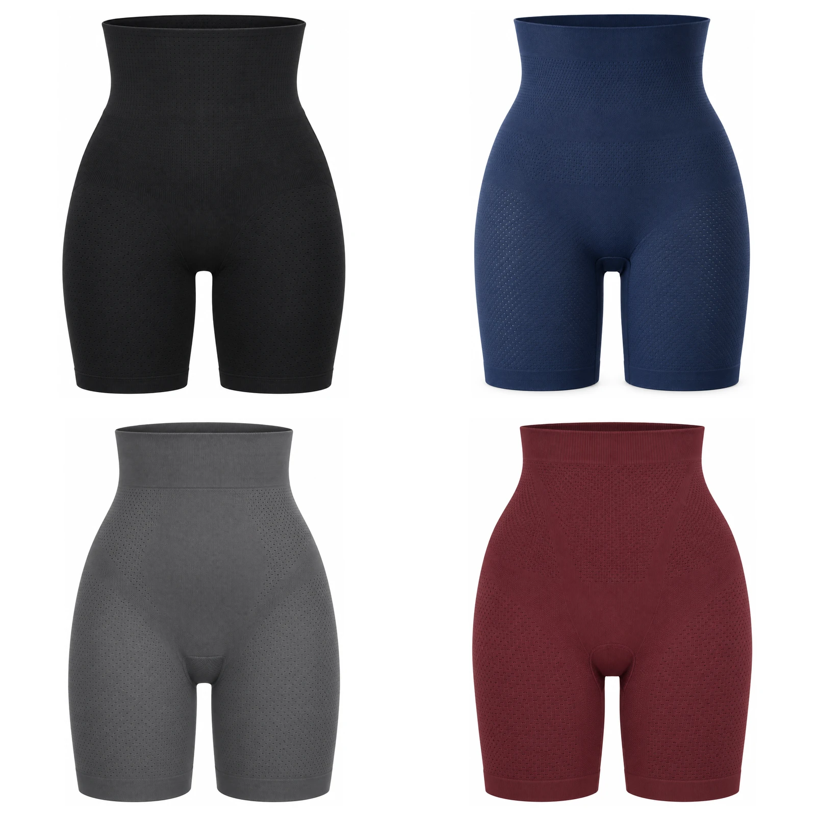 4-Pack Deep Tones shapewear shorts option