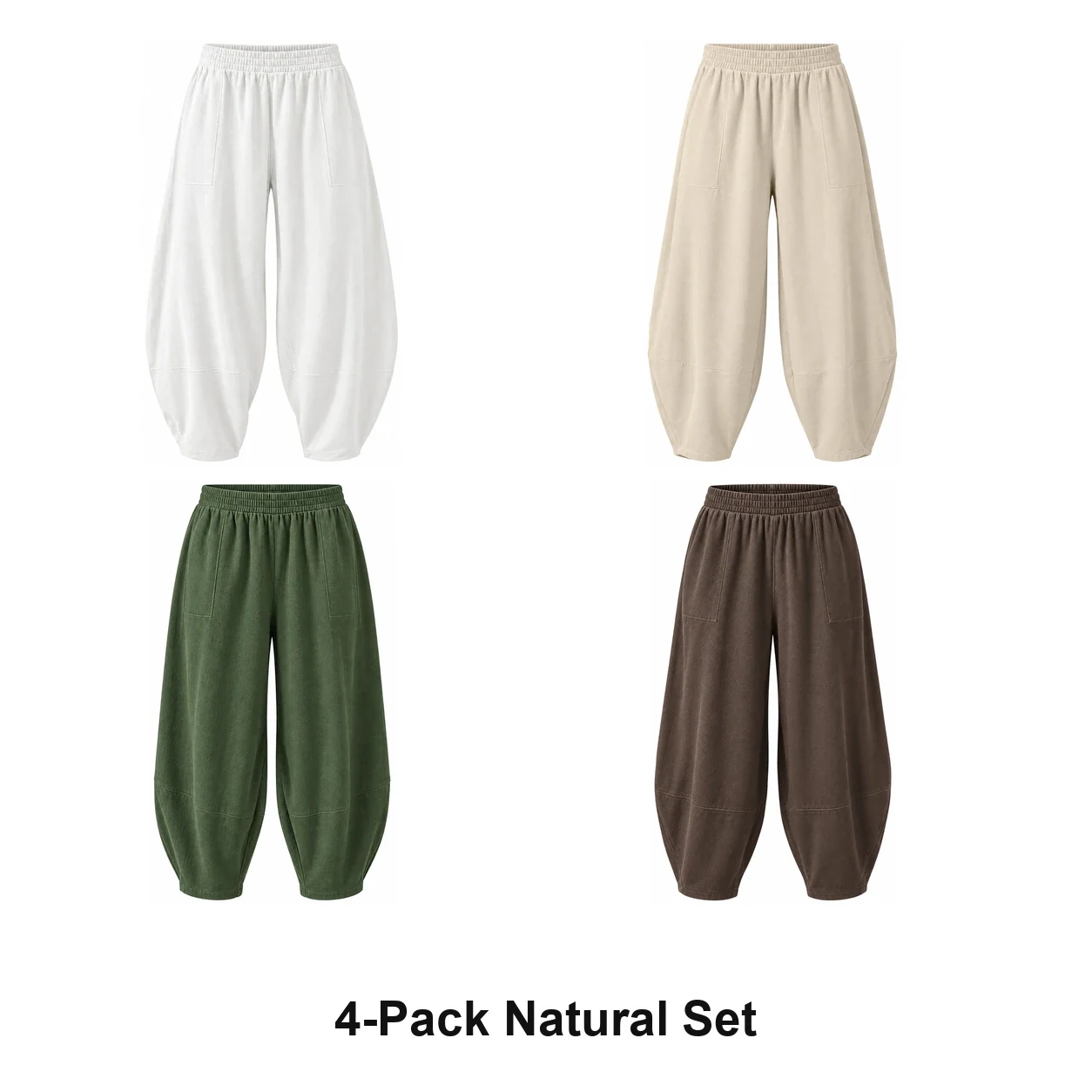 sku 4 pack natural set