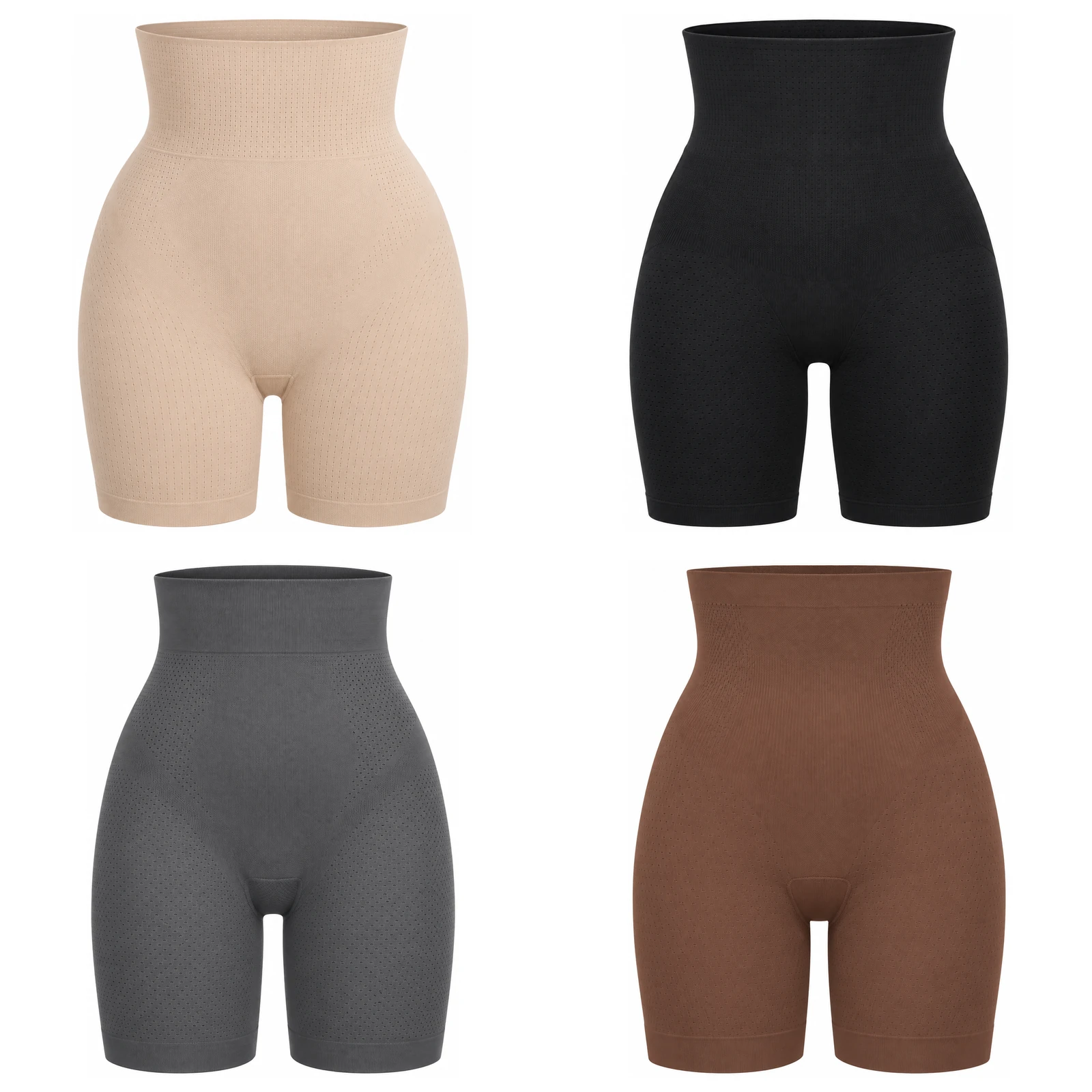 4-Pack Neutral Set shapewear shorts option