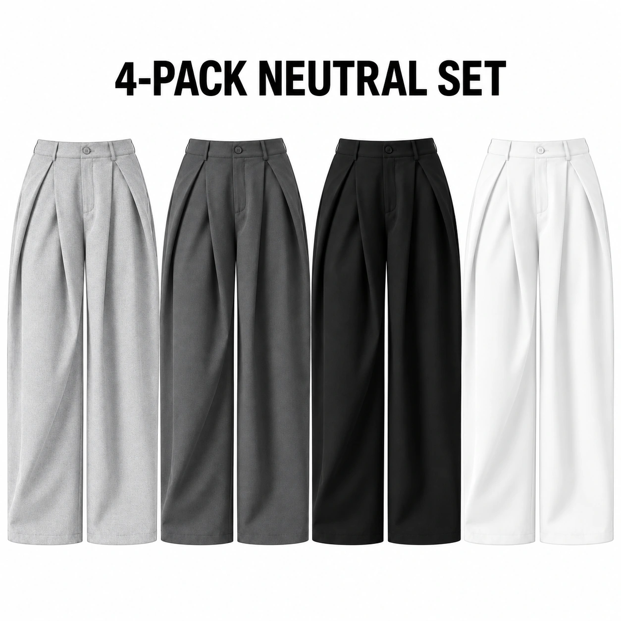 4-Pack Neutral Set pants option