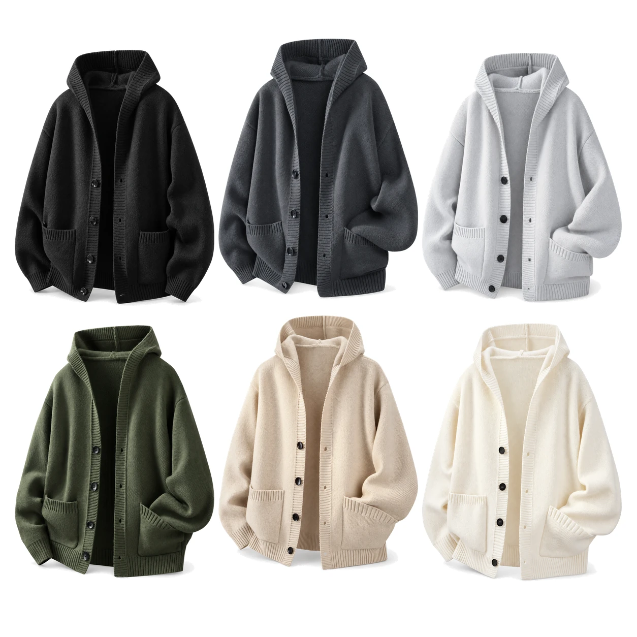 Six-pack all colors cardigan set