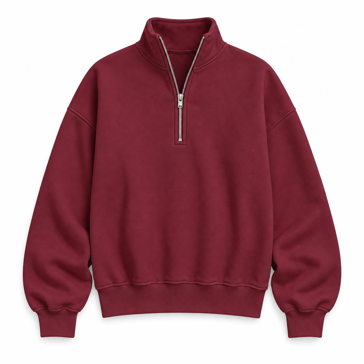 Burgundy sweatshirt option