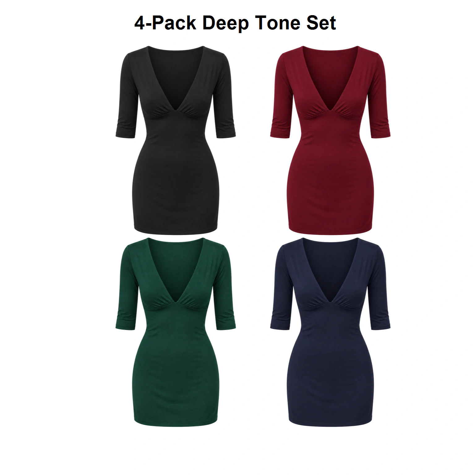 4-Pack Deep Tone Set dress option