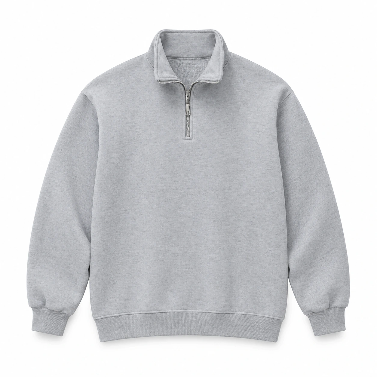 Light Gray half-zip sweatshirt option