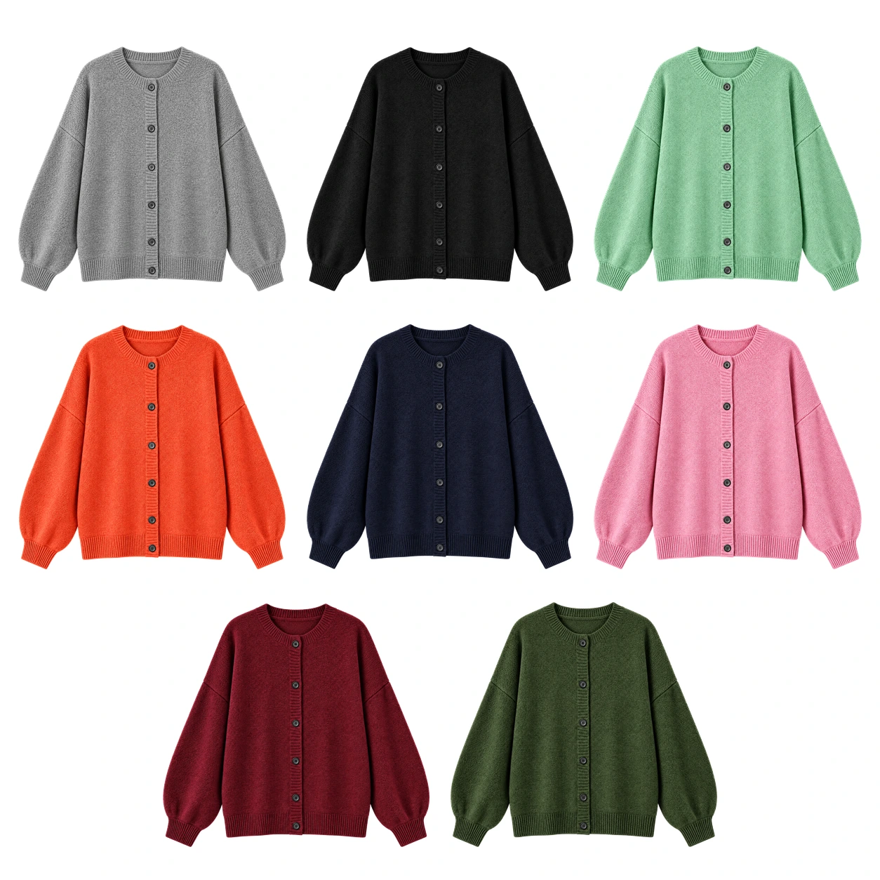 8-Pack Assorted Set cardigan option