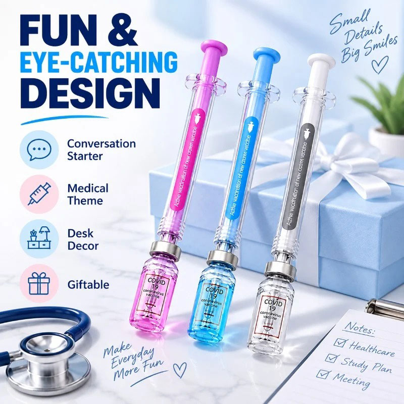 🩺 Nurse Appreciation Sale – 50% OFF Syringe-Shaped Gel Pens 💉