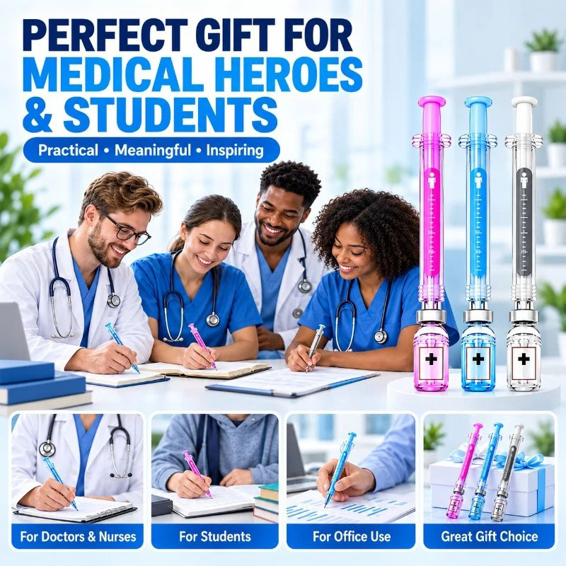 🩺 Nurse Appreciation Sale – 50% OFF Syringe-Shaped Gel Pens 💉