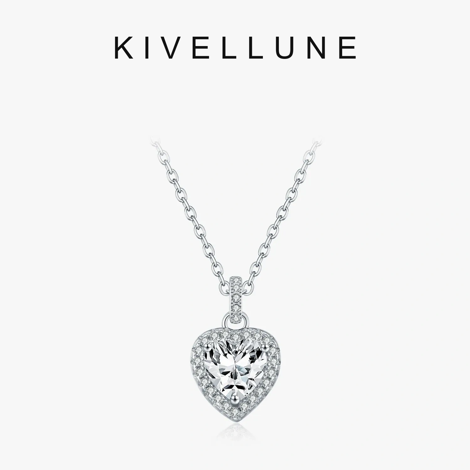 KIVELLUNE Elara Heart Moissanite Necklace KIVELLUNE cover image