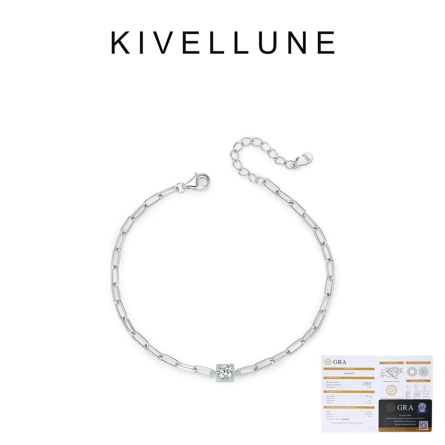 KIVELLUNE Isolde Geometric Moissanite Bracelet product image 5