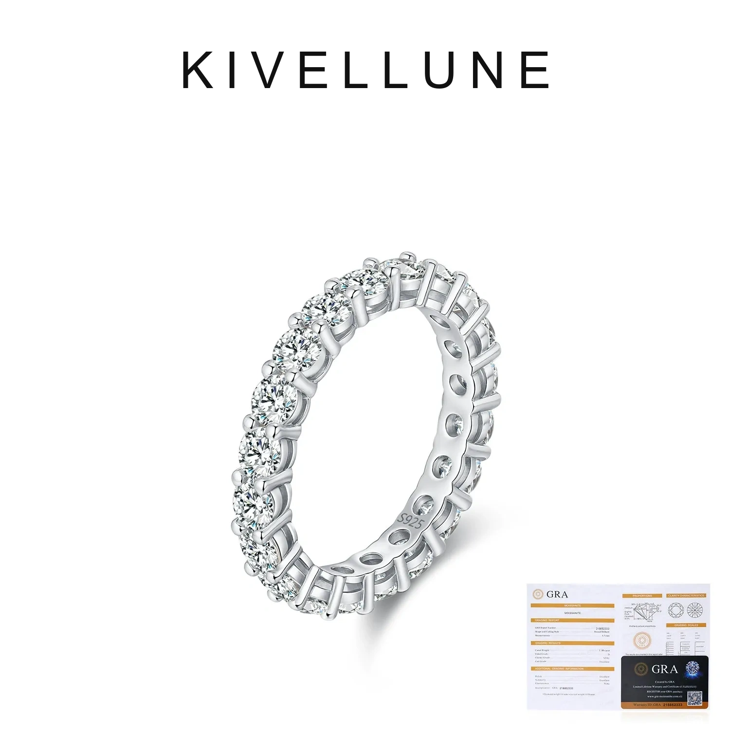 KIVELLUNE Estelle Round Moissanite Ring product image 5