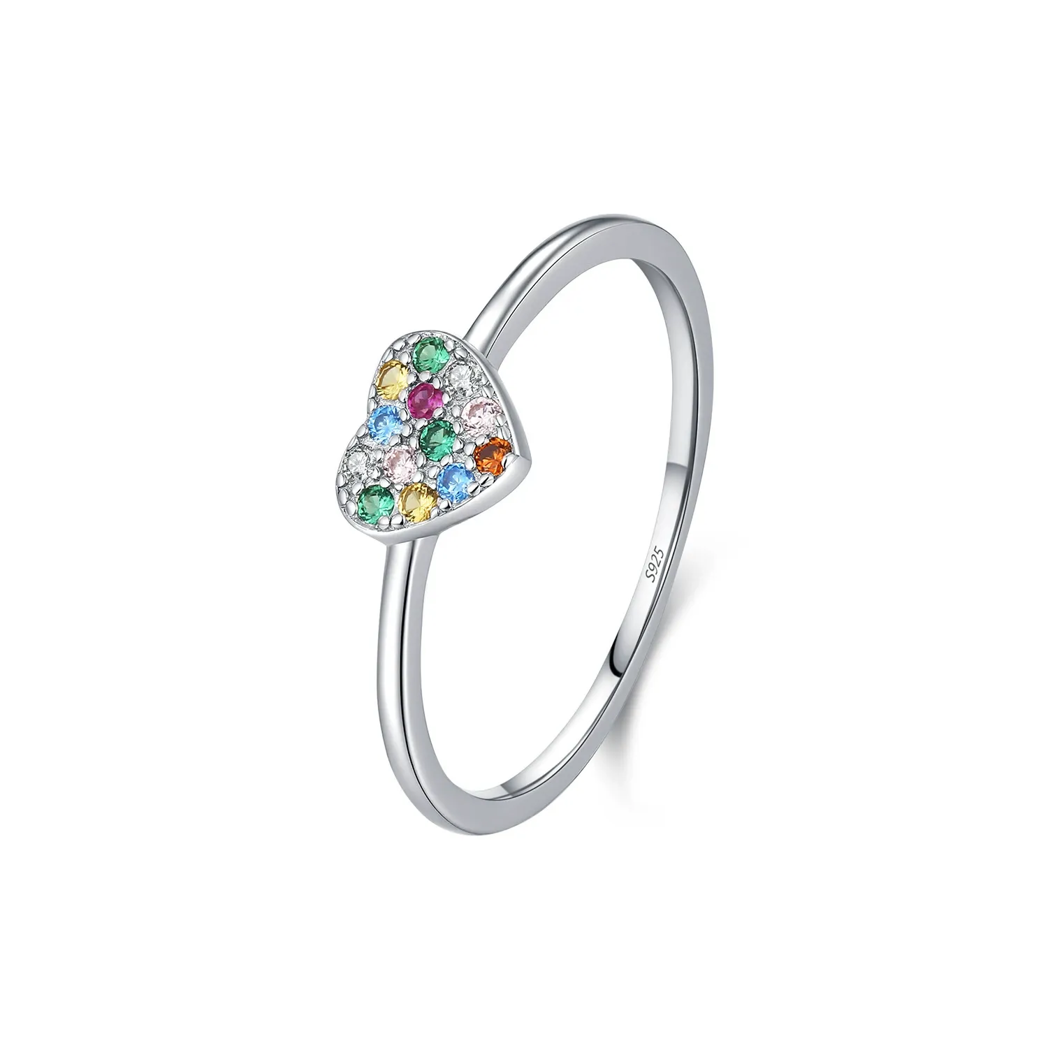 KIVELLUNE Lucienne Rainbow Heart Moissanite Ring product image 4