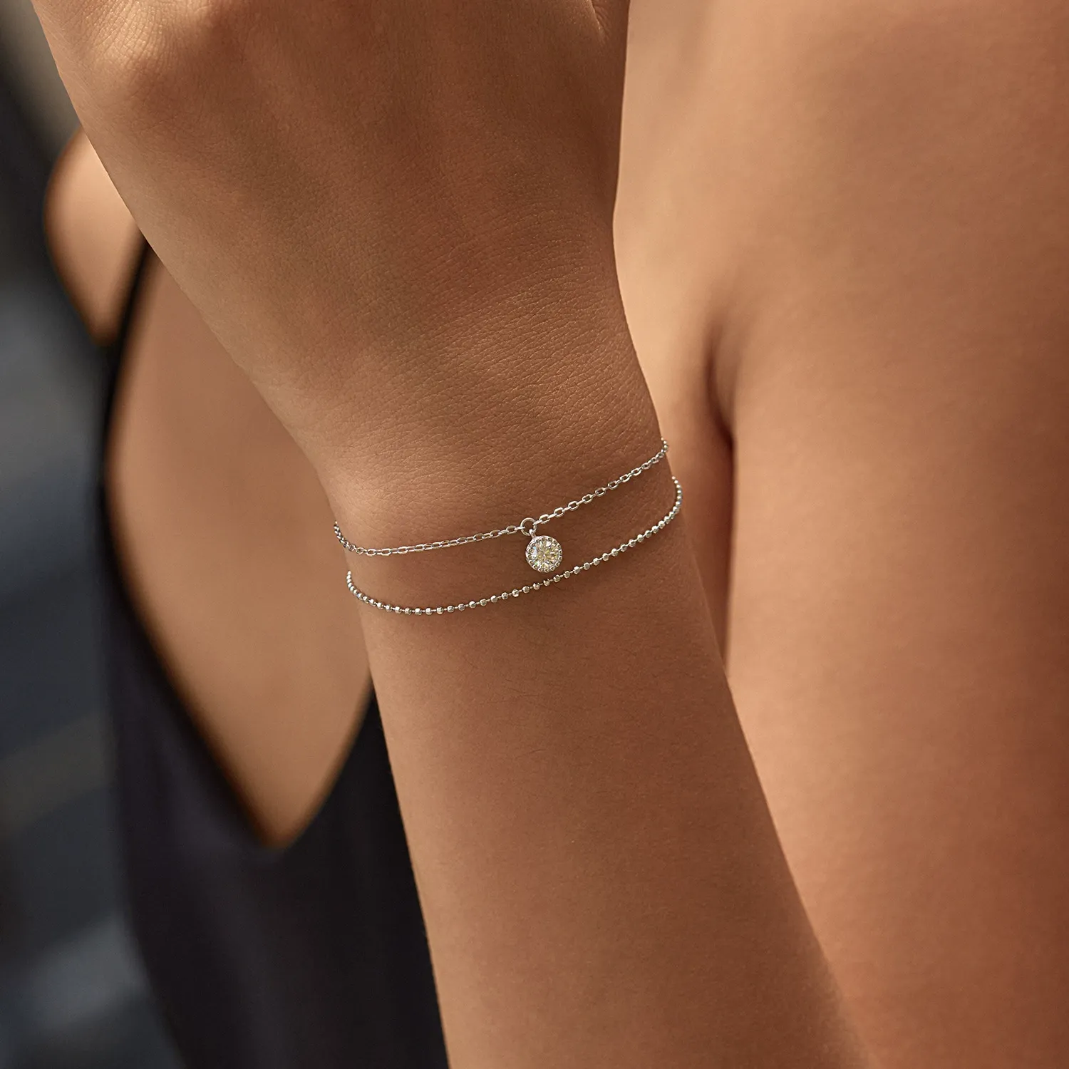 KIVELLUNE Caelia Layered Moissanite Bracelet product image 2
