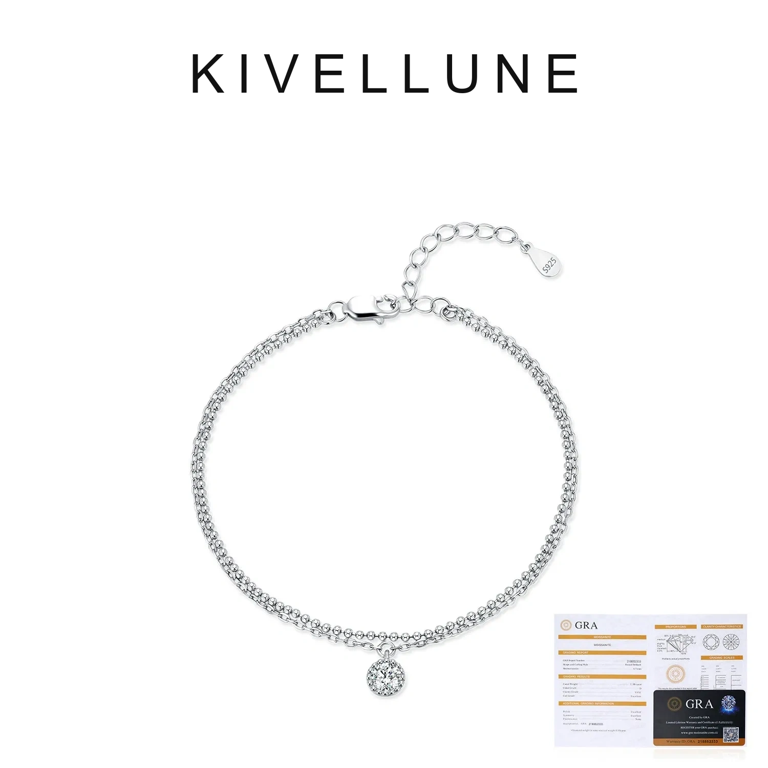 KIVELLUNE Caelia Layered Moissanite Bracelet product image 5