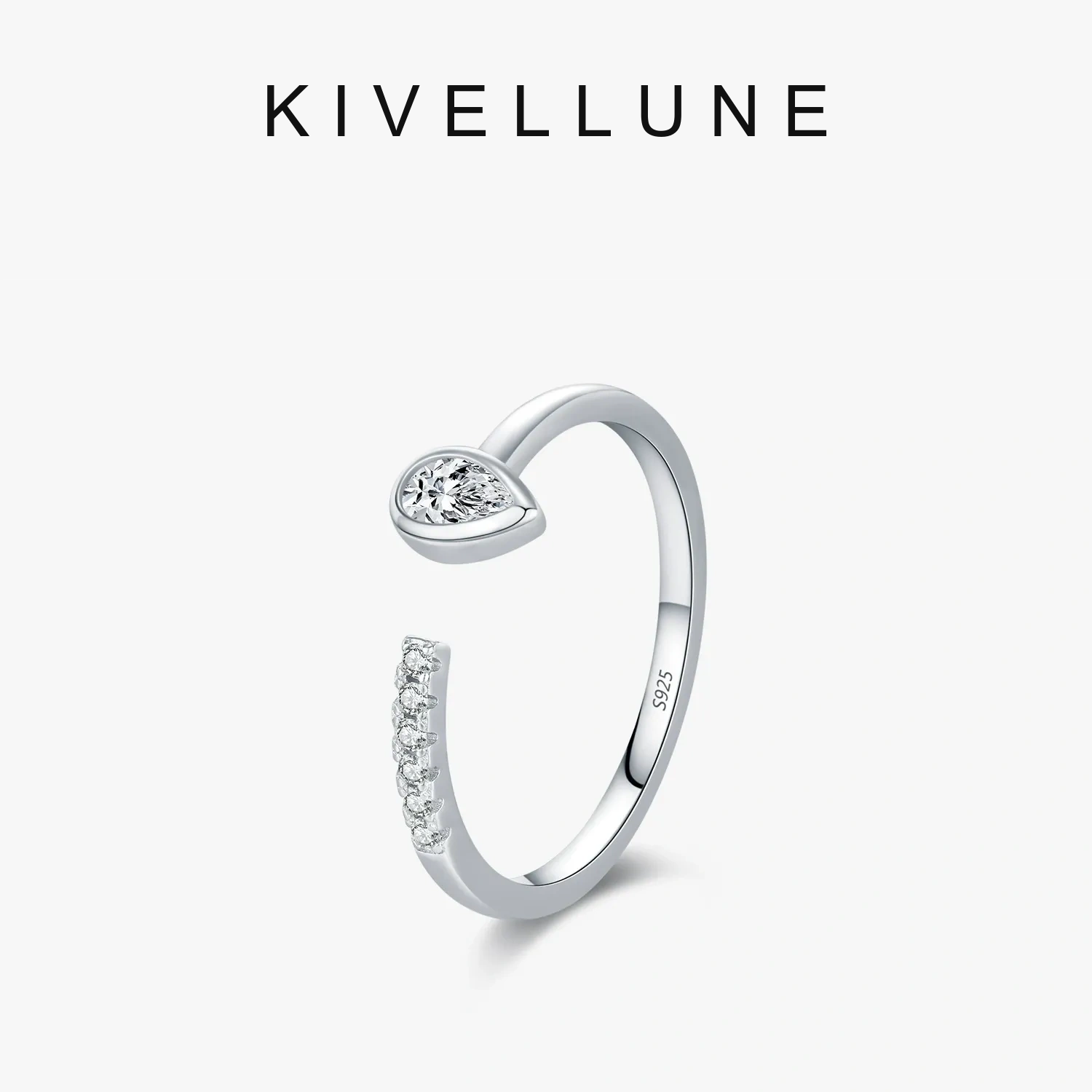 KIVELLUNE Aurelia Teardrop Moissanite Ring KIVELLUNE cover image