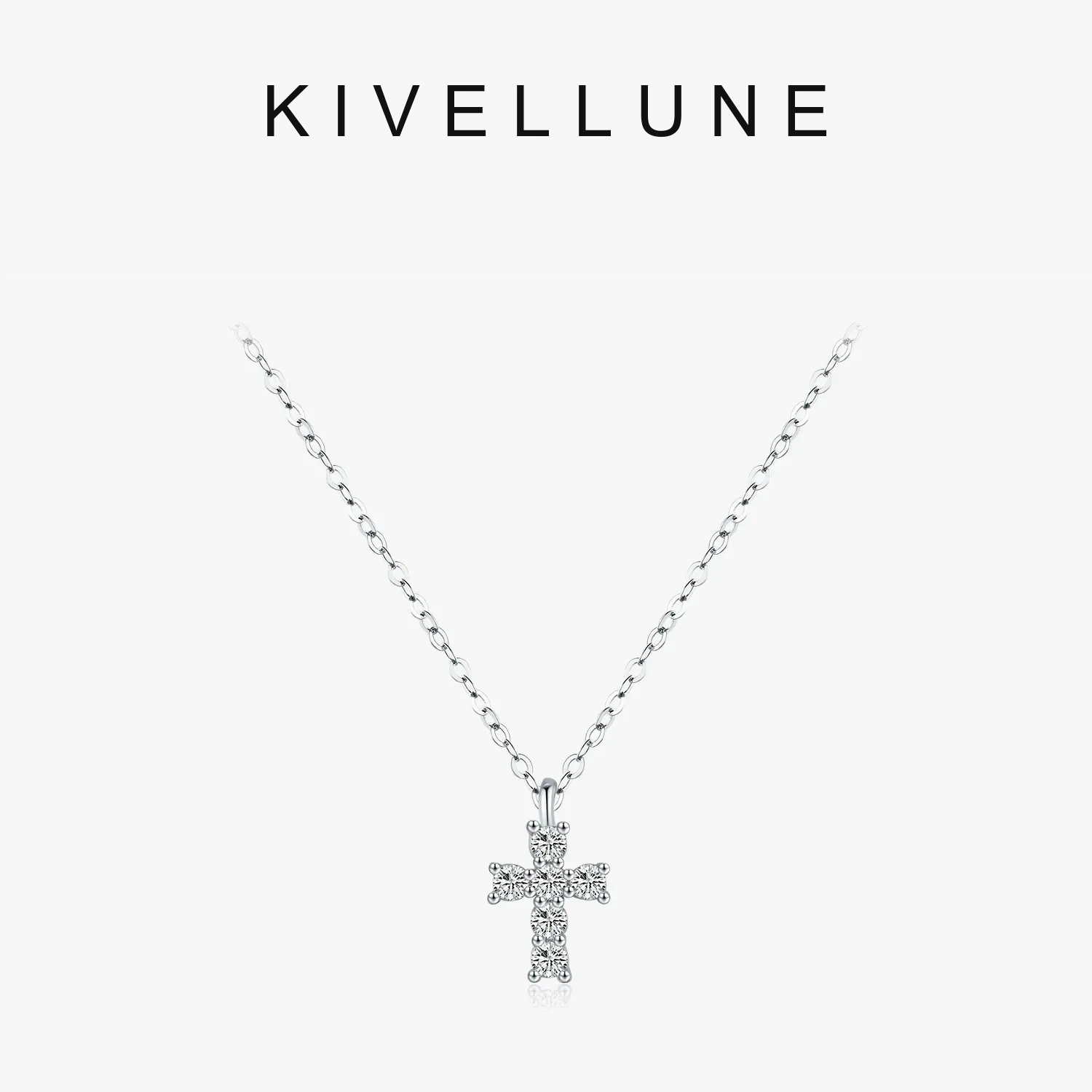 KIVELLUNE Seraphine Cross Moissanite Necklace KIVELLUNE cover image
