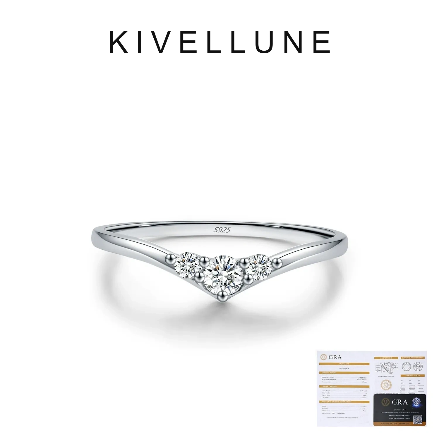 KIVELLUNE Alessia Geometric Moissanite Ring product image 5