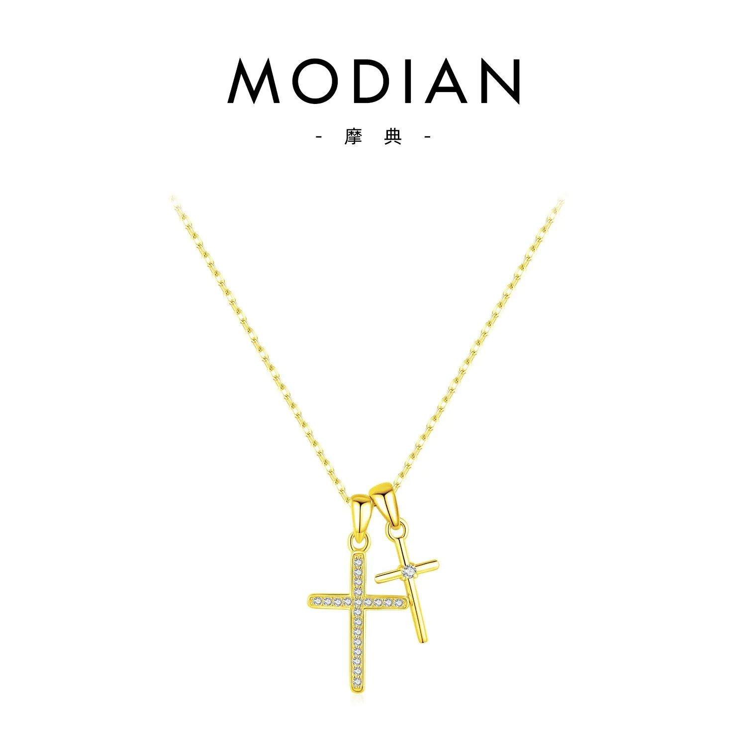 KIVELLUNE Solenne Cross Moissanite Necklace product image 6