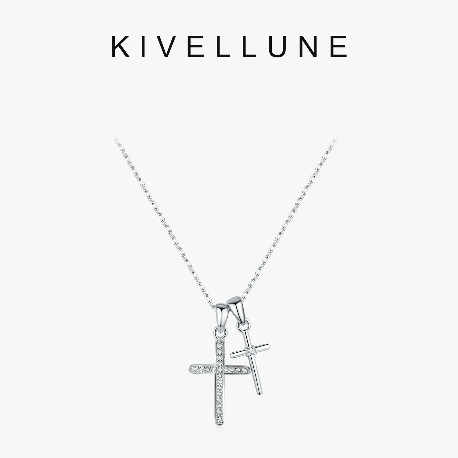 KIVELLUNE Solenne Cross Moissanite Necklace KIVELLUNE cover image