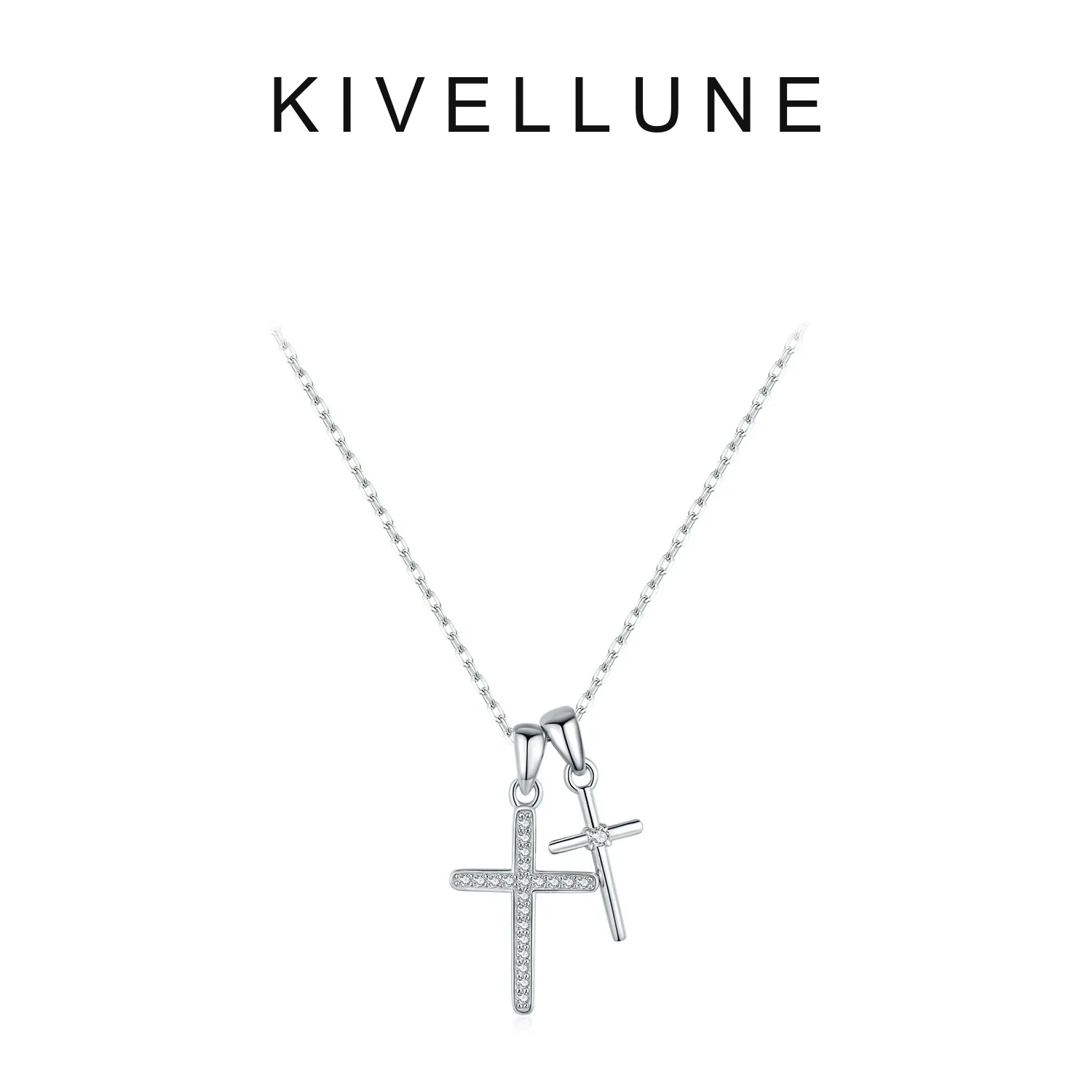 KIVELLUNE Solenne Cross Moissanite Necklace product image 5
