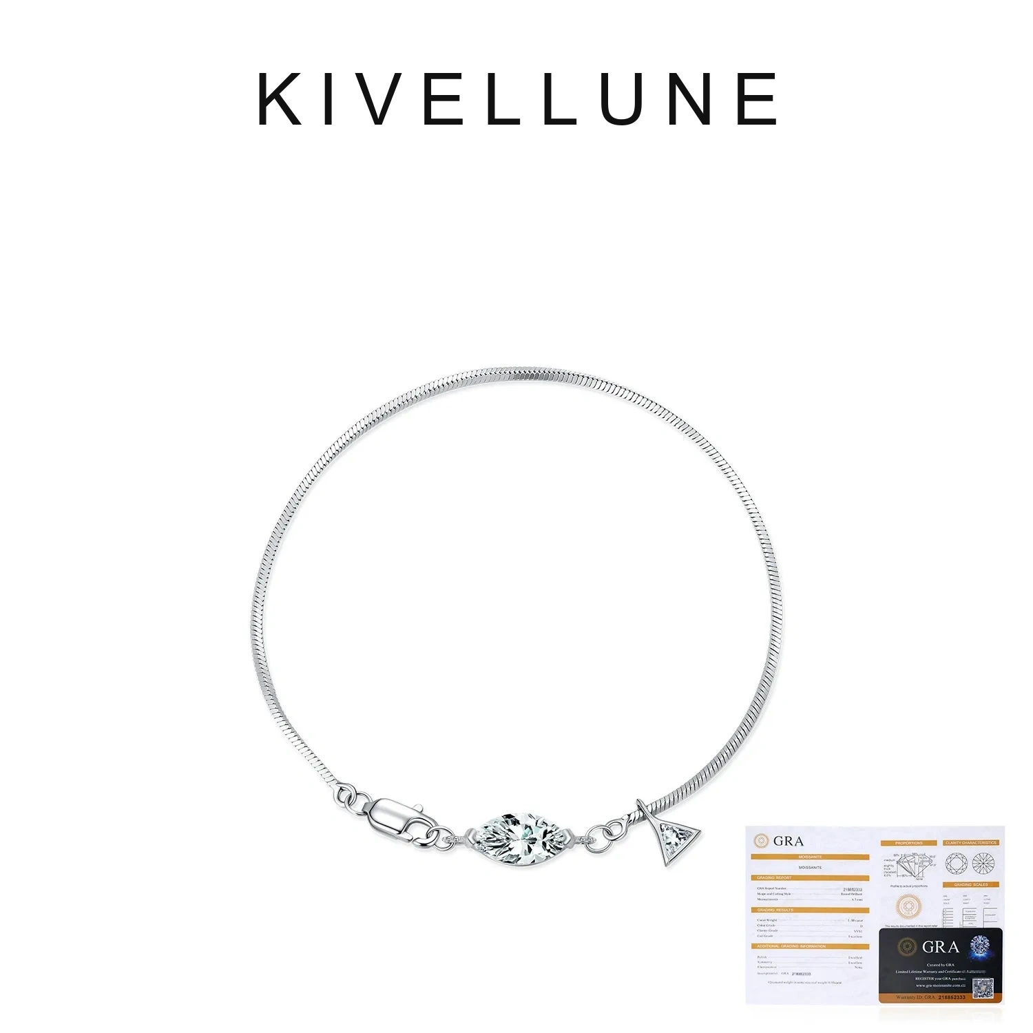 KIVELLUNE Celeste Marquise Moissanite Bracelet product image 5