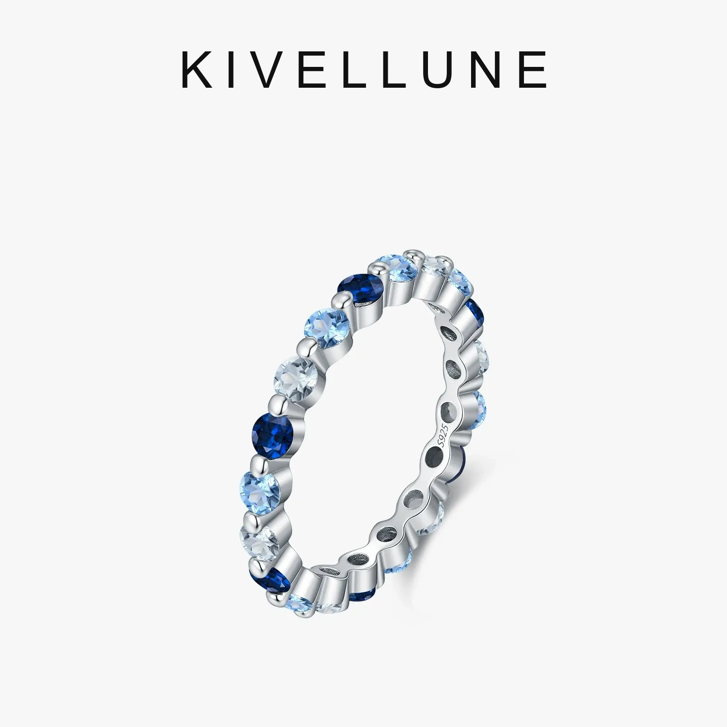 KIVELLUNE Alessia Blue Moissanite Ring product image 5