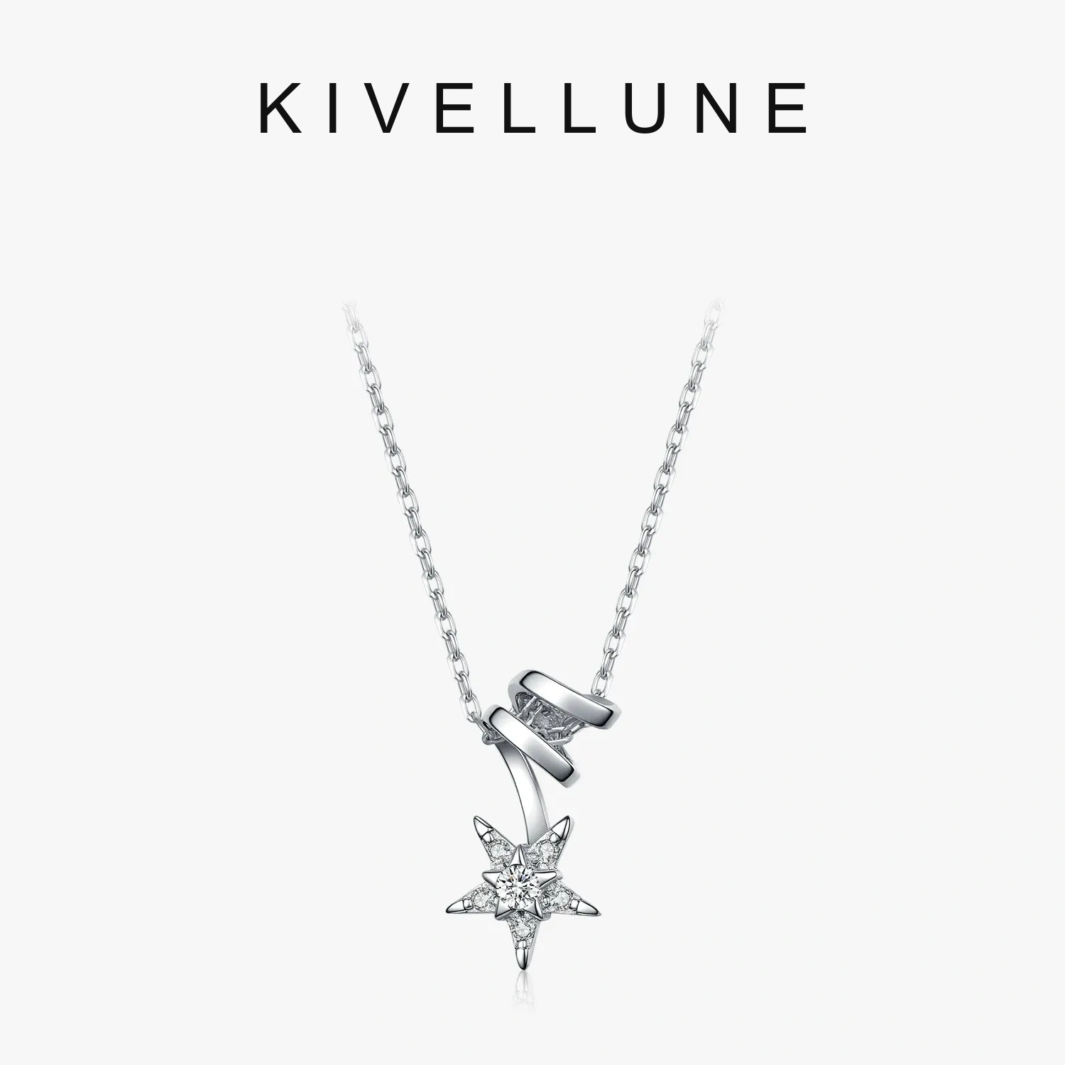 KIVELLUNE Caelia Celestial Star Moissanite Necklace KIVELLUNE cover image