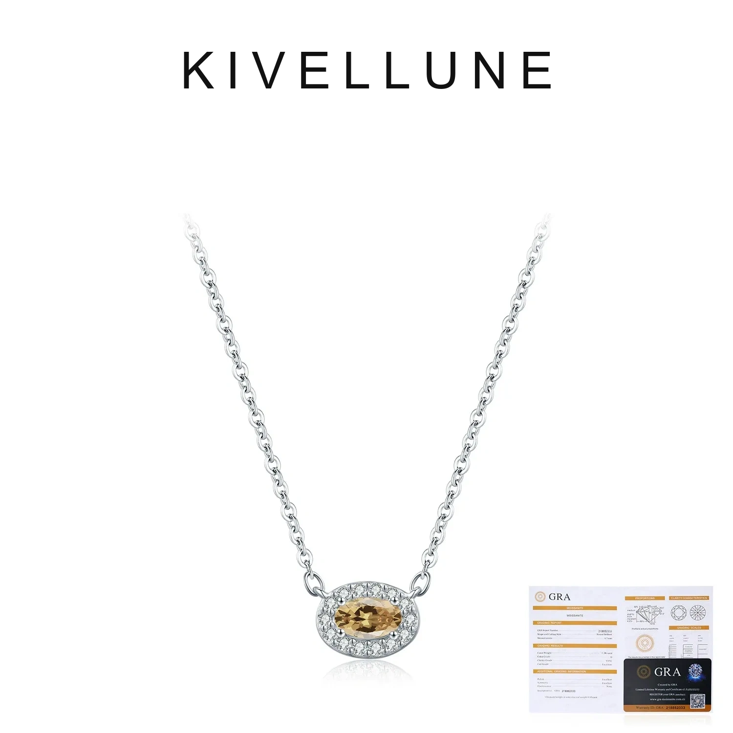 KIVELLUNE Seraphine Multicolor Solar Moissanite Necklace product image 5