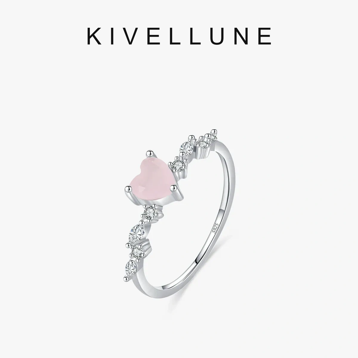 KIVELLUNE Evelisse Blush Heart Sterling Silver Ring KIVELLUNE cover image