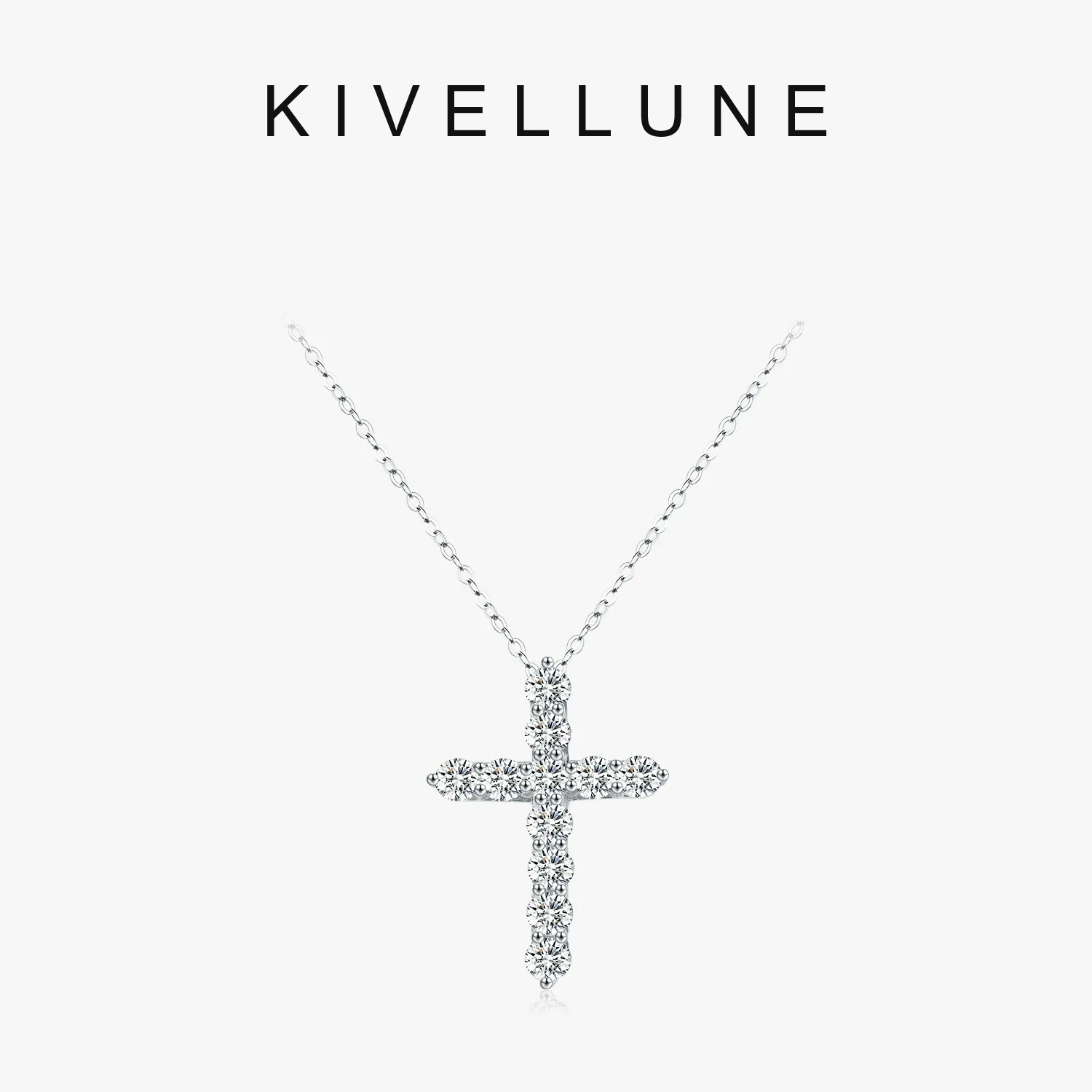 KIVELLUNE Aurelia Cross Moissanite Necklace KIVELLUNE cover image