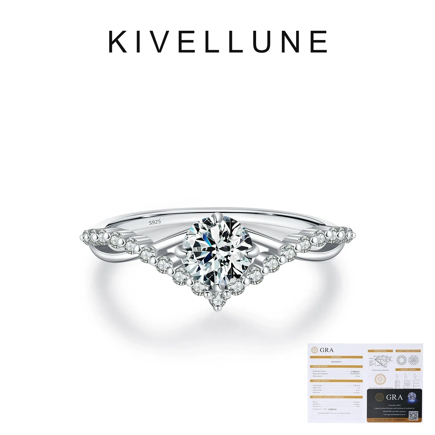 KIVELLUNE Evelisse Crown Moissanite Ring product image 5