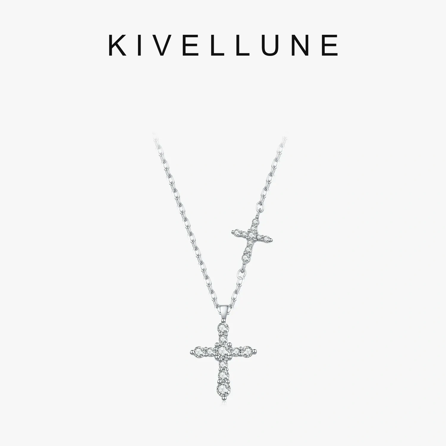 KIVELLUNE Lucienne Cross Moissanite Necklace KIVELLUNE cover image