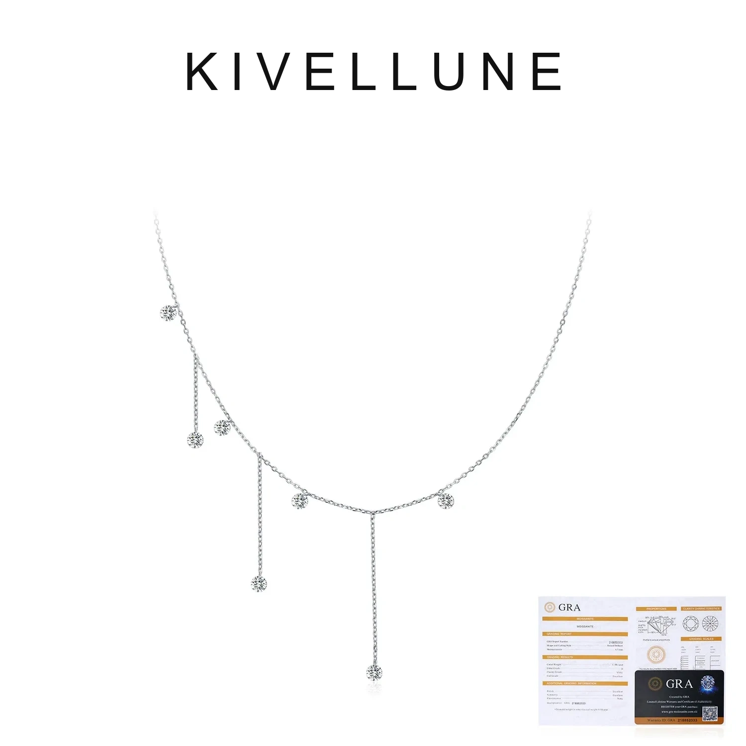 KIVELLUNE Solenne Geometric Moissanite Necklace product image 5