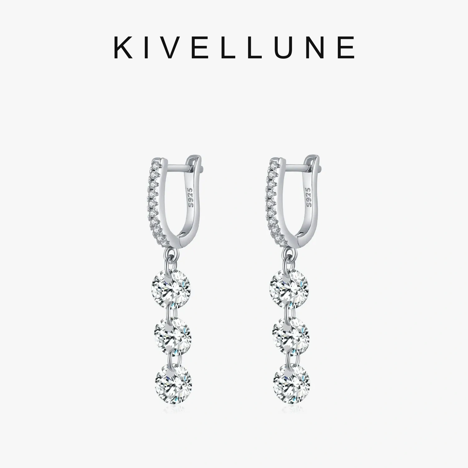 KIVELLUNE Elara Tassel Moissanite Earrings KIVELLUNE cover image
