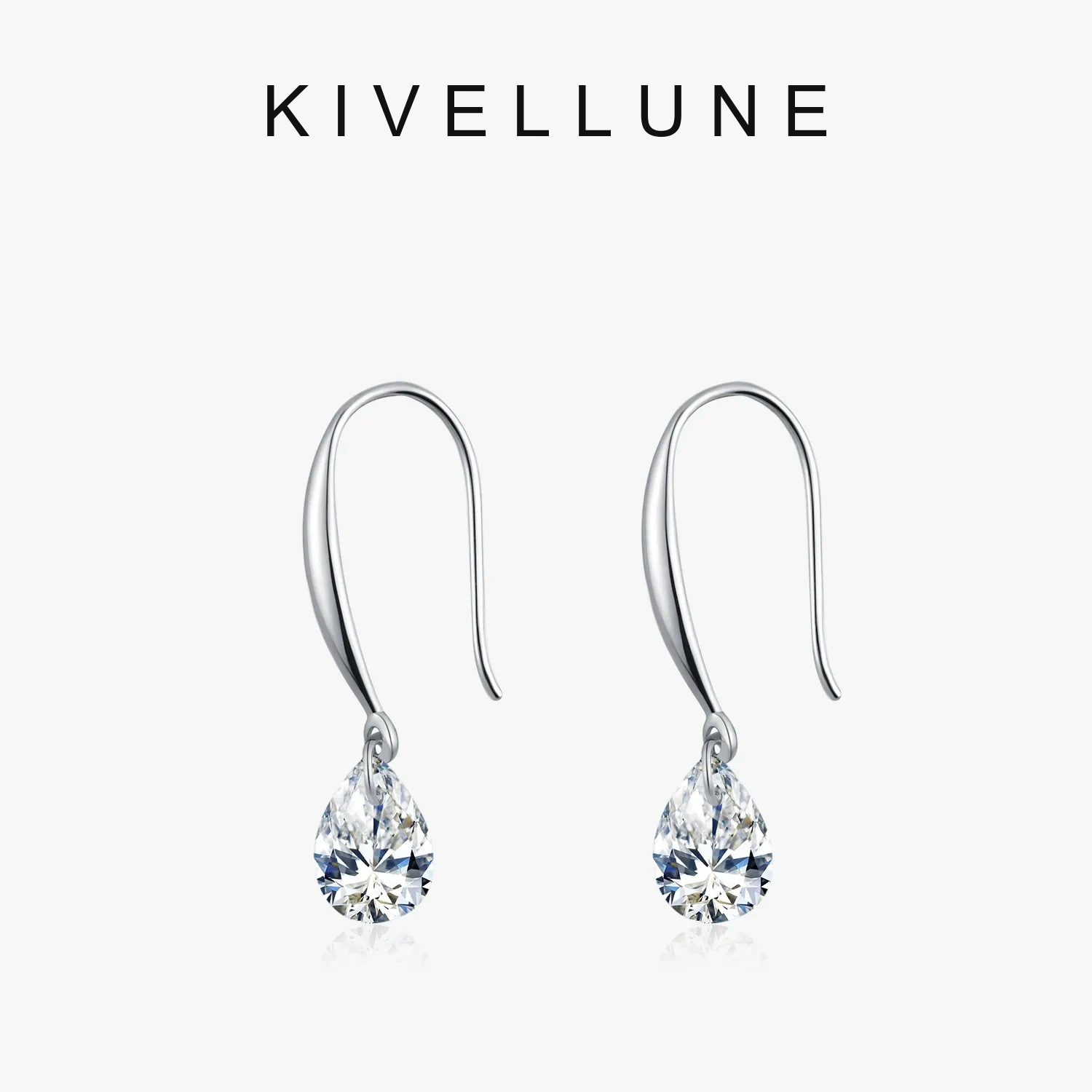 KIVELLUNE Corinne Teardrop Moissanite Earrings KIVELLUNE cover image