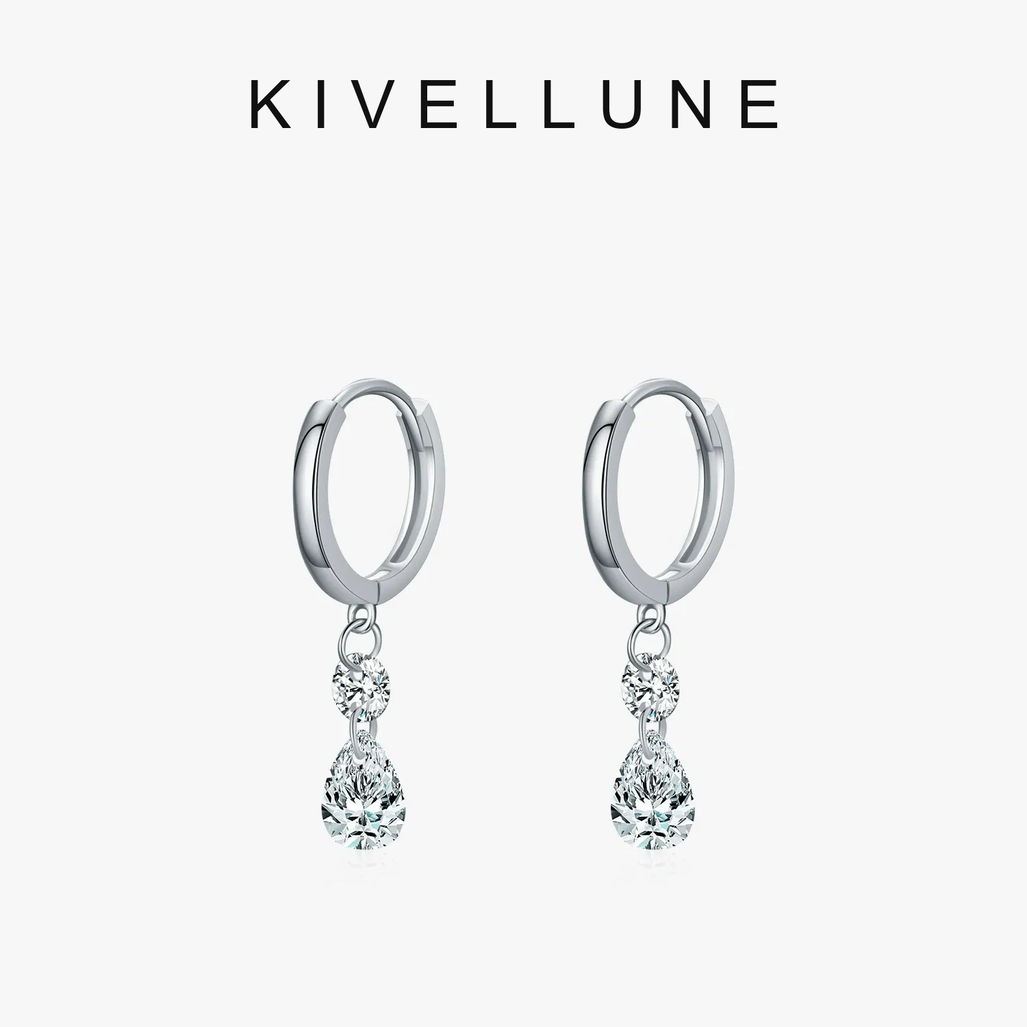 KIVELLUNE Valeria Teardrop Moissanite Earrings KIVELLUNE cover image