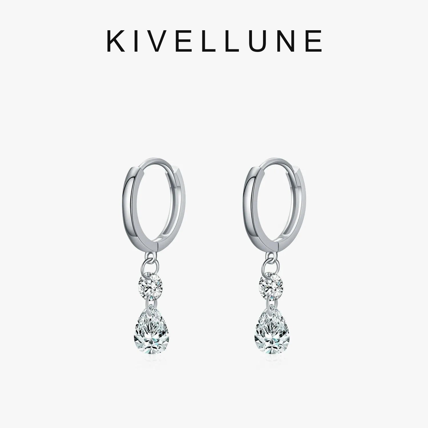 KIVELLUNE Valeria Teardrop Moissanite Earrings product image 5