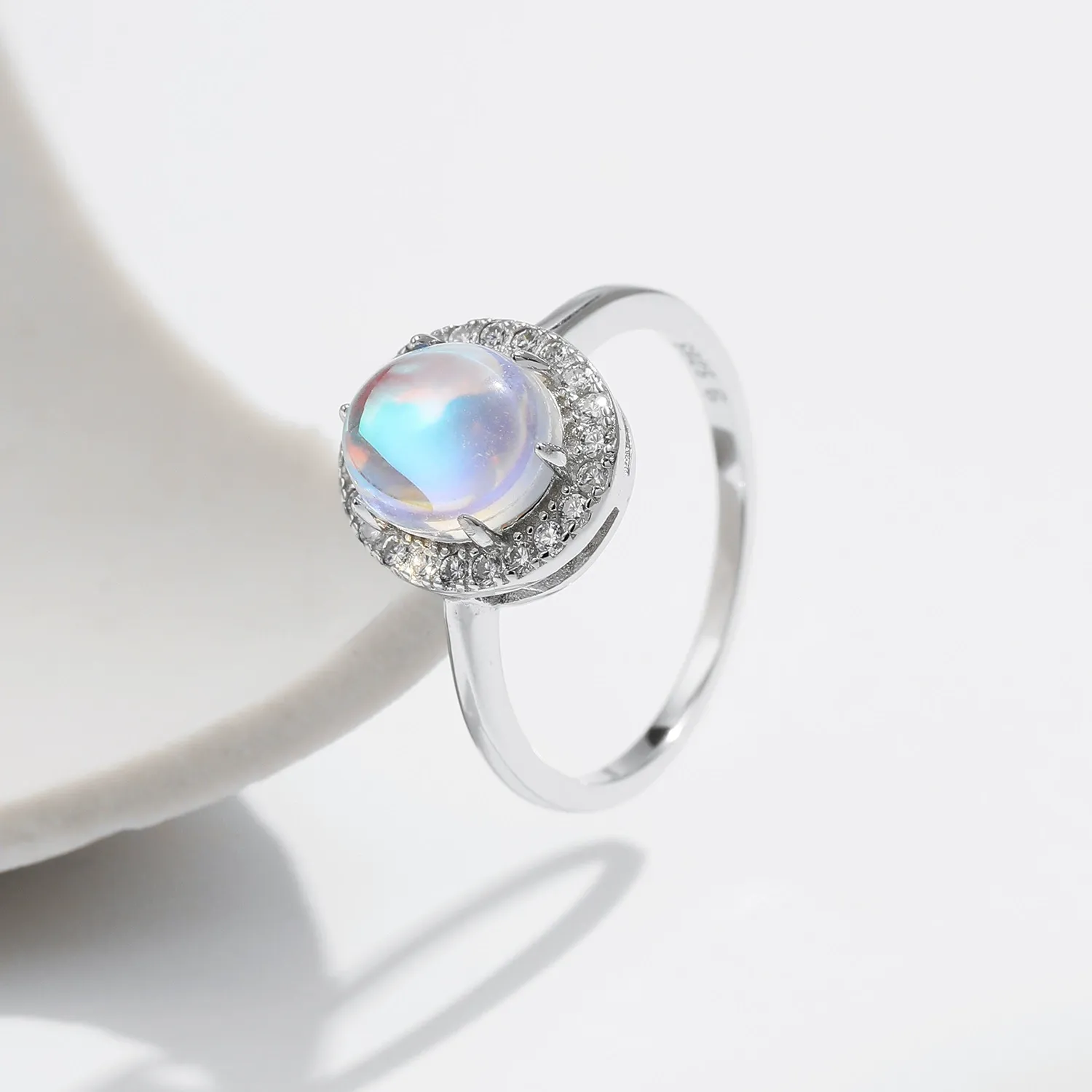 KIVELLUNE Celeste Lunar Sterling Silver Ring product image 4