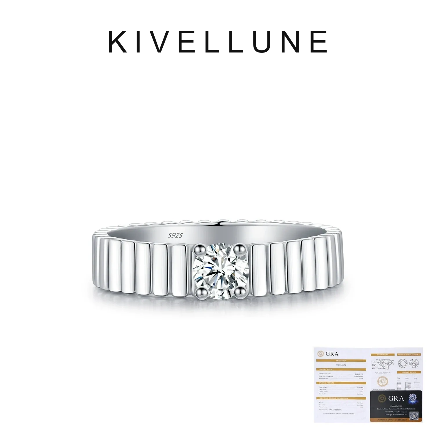 KIVELLUNE Lyra Solar Moissanite Ring product image 5